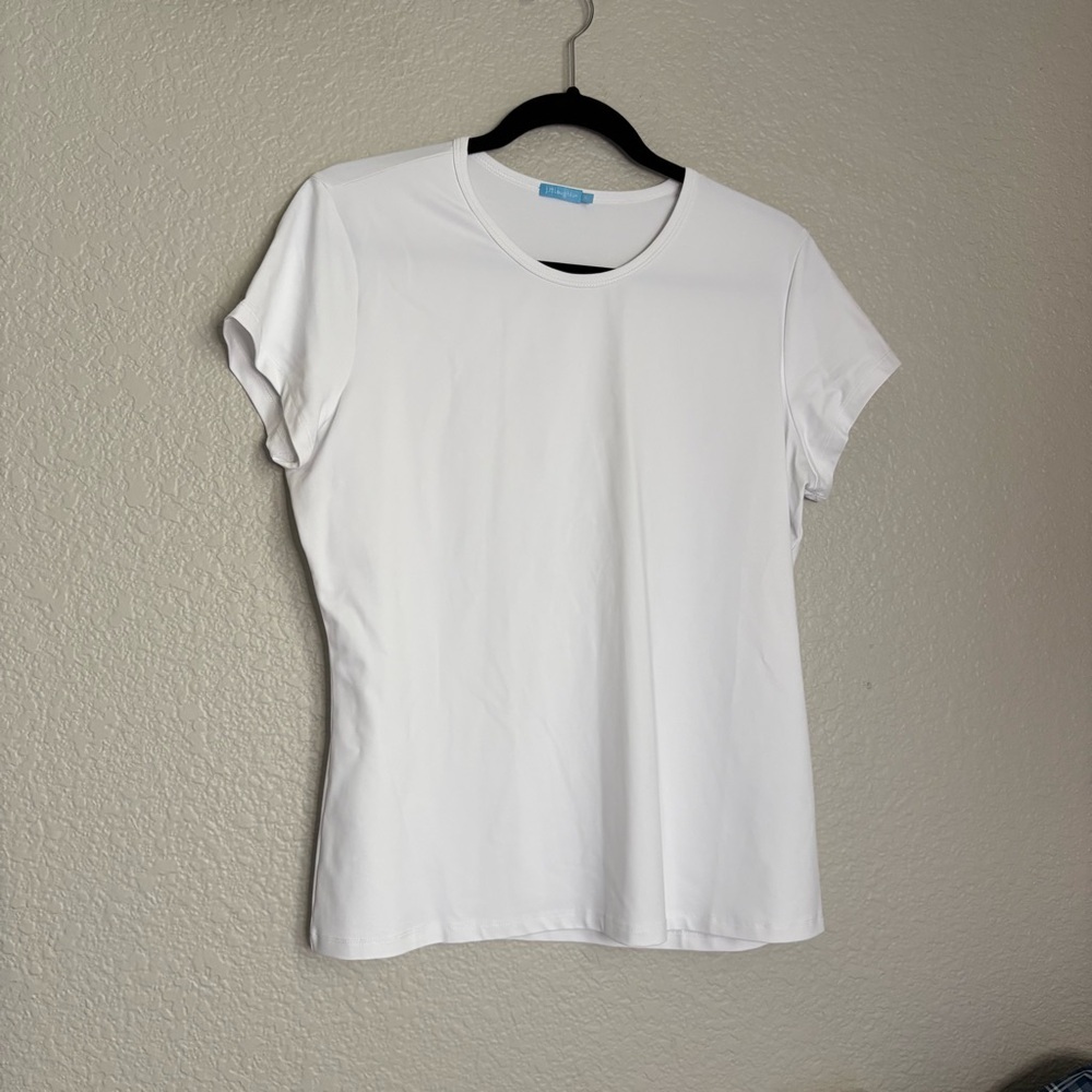 J Mclaughlin White Basic Performance Nylon Spande… - image 1